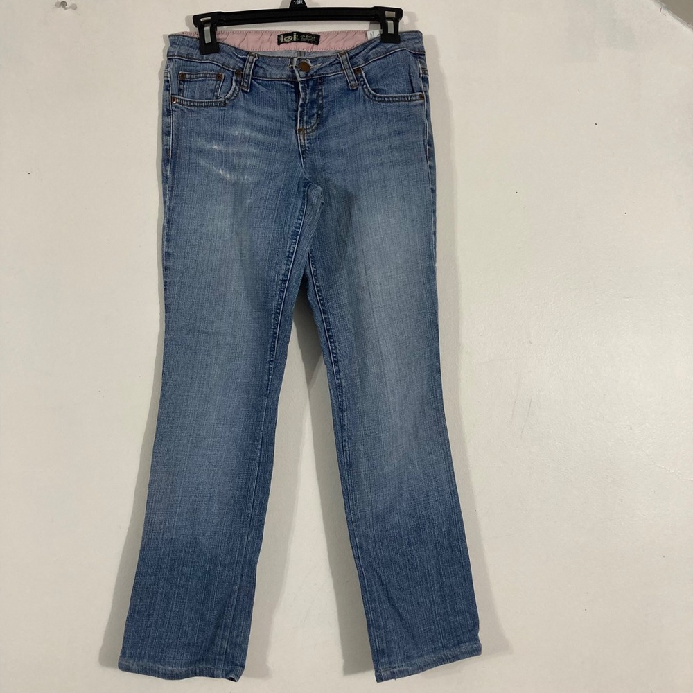 L.E.I. Low Rise Bootcut Jeans Womens 5 Blue Light Wash Y2K Denim 8LXXU2360A